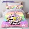 Classic Cartoon Pattern Bedding Quilt Set Quilt Cover Pillowcase Home Decoration Gift (1 * duvet cover + 2 * pillowcase, without core)