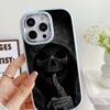 LZ13 Death Prayer Grim Reaper Skull Soft Phone Case for Samsung S24 Ultra S23 Plus A16 A54 A34 A06 Infinix Hot 40 30i Lens Protection Shockproof Cover