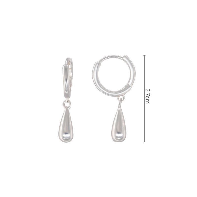 1 Pair Simple Elegant Water Drop Ear Buckle For Women Girls Fashion Temperament Stud Earrings Fine Jewelry Accessories Gifts