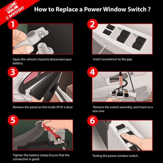 Power Window Control Switch For Toyota L.cruiser Hilux Rav4 84810-12080 901-701