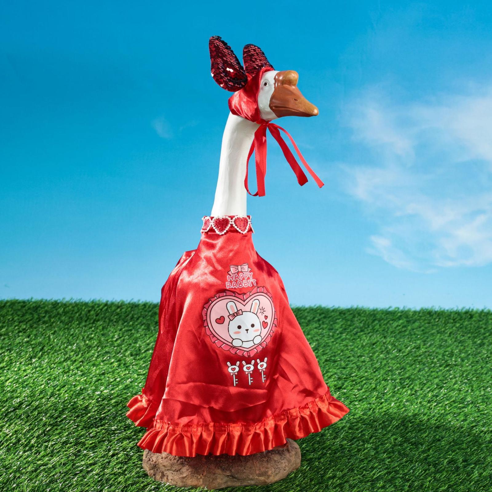 

Porch Pet Dog Garden Ornaments Clothing Set One Size червоний