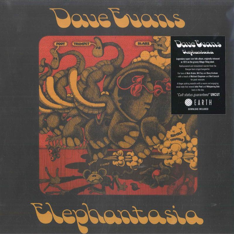 LP Record DAVE EVANS - Elephantasia EARTHLP051 Earth 2023 UK Folk