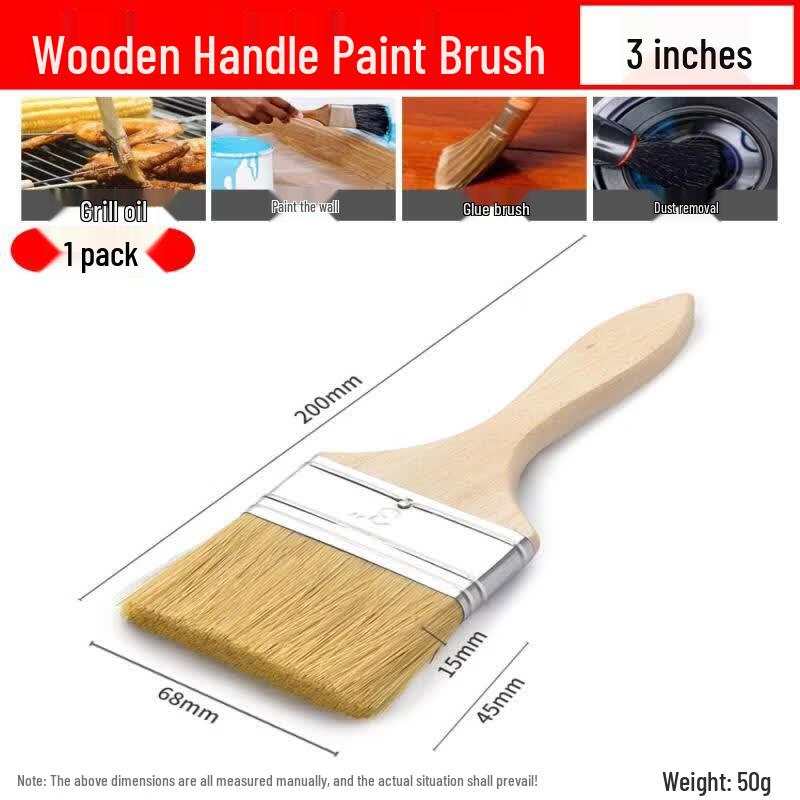Thickened Boar Bristle Paint Brush