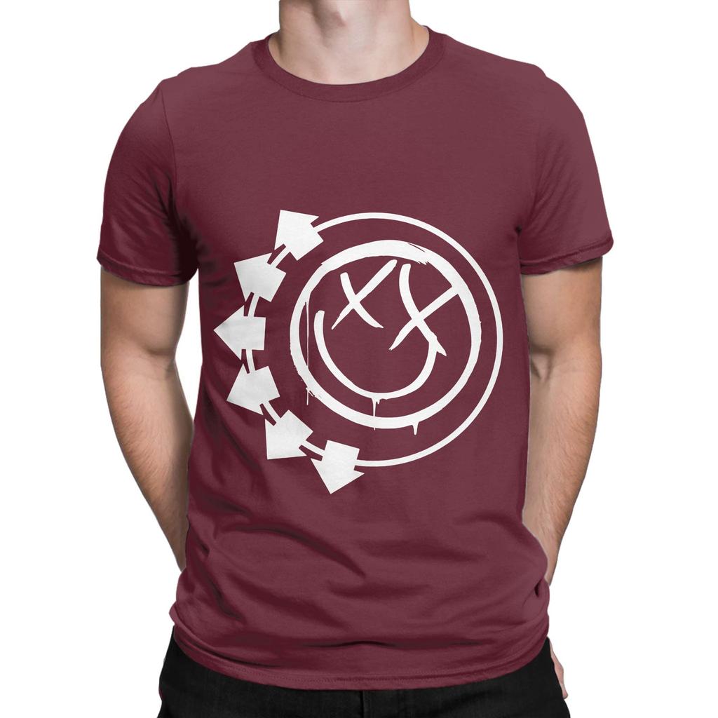 BLNK182 White Funny Graphic 100 Cotton TShirt Blink 182 Tees Tops For Unisex