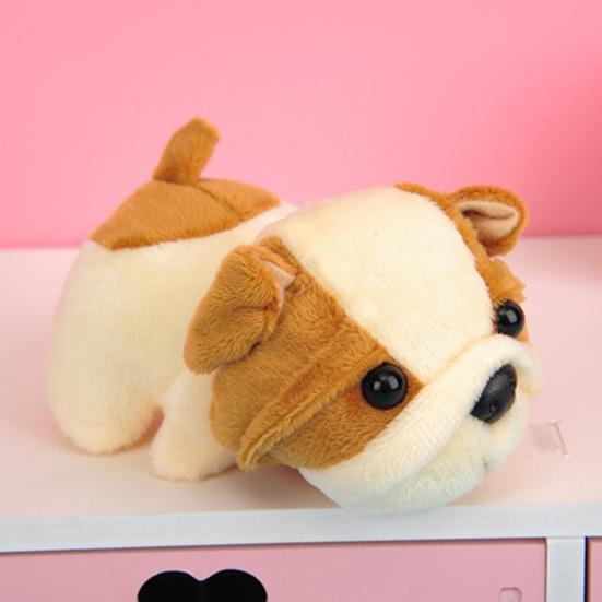 Shar Pei Keychain Fluffy Vivid Appearance Decoration Pendant Accessories Dog Keyring for Bag