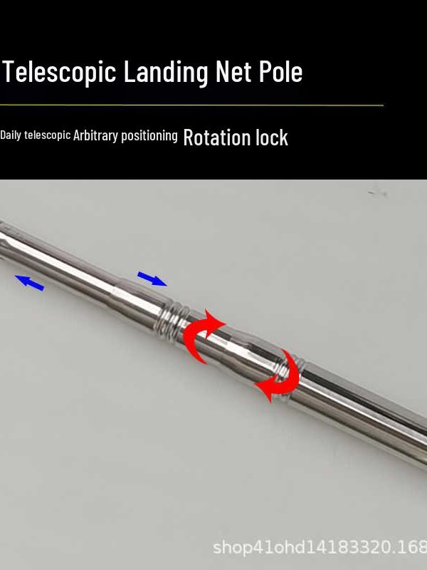 Outdoor Fishing Landing Net Pole & Grass Cutting Knife Set - 5m/6m, Branch Saw, Fish Scooper.