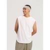Budhi Mudra Simple Round Sleeveless  White