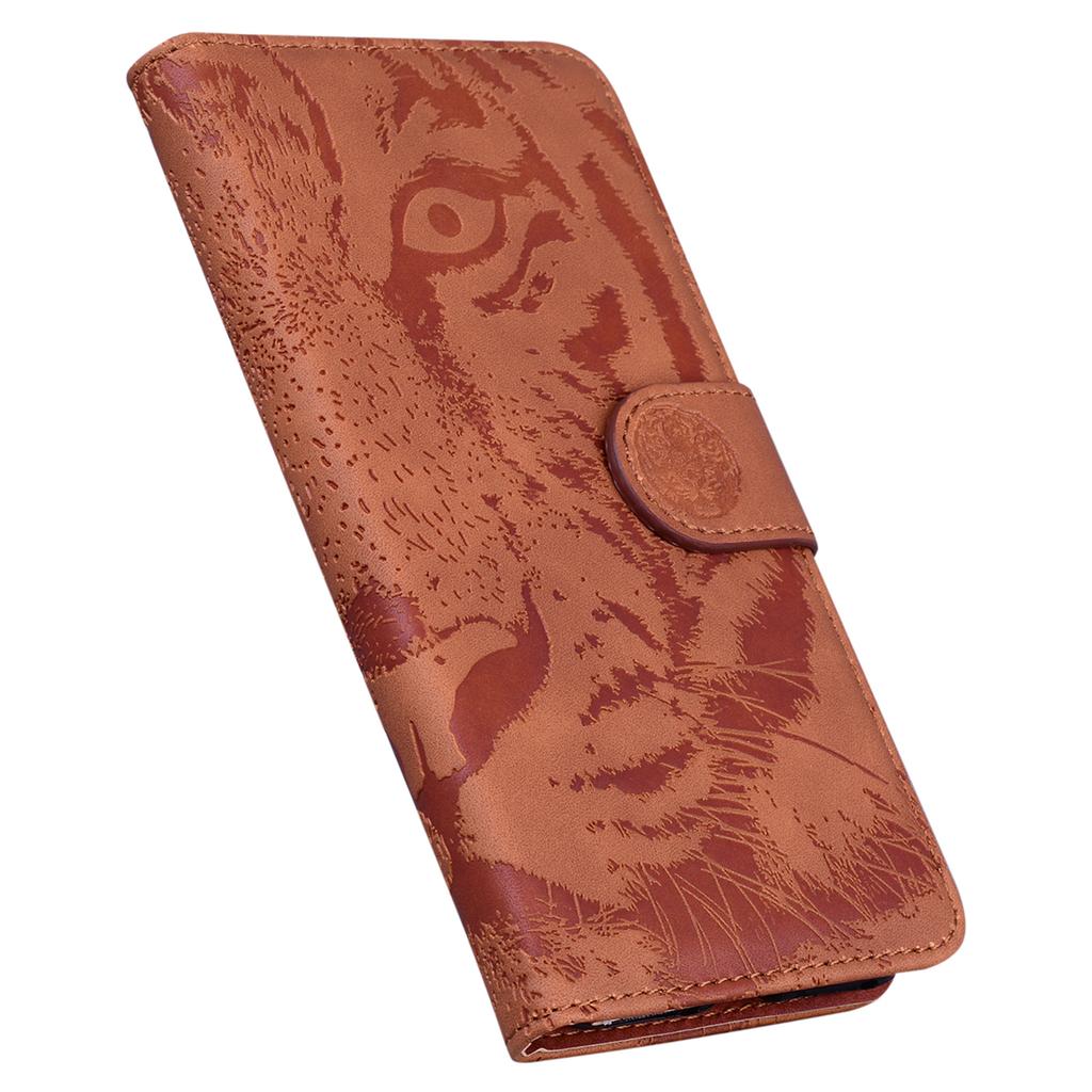 For Oppo Reno12 Pro 5G (Global) Phone Case Tiger Imprint Leather Wallet Cover