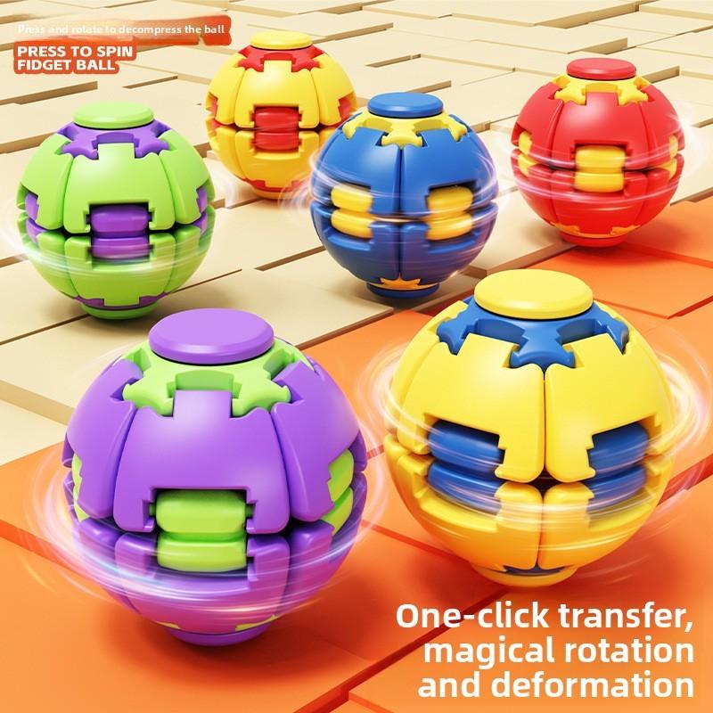 Stress Relief Ball With 3d Printing Rotating Design For Kids And Adults