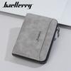 Baellerry Vintage Design Zipper Card Holder Business Fashion Men Coin Purse Short Wallets GZW