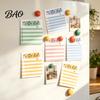 Journaling Supplies Striped Planning Sticky Notepads, Task Memo Pads, Removable To Do List Notepad Self-Adhesive Note Paper for Daily To-Do Lists And