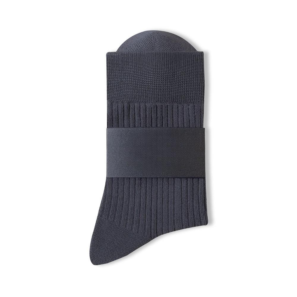 Men's Autumn and Winter Leisure Stripe Pure Cotton Deodorant Sweat Absorption Breathable Anti Pilling Tube Socks
