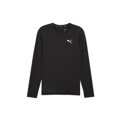 Run Cloudspun Solid Color Casual Quick-Dry Breathable Sports Crew Neck Long Sleeve T-Shirt Men Tops Black 524991-01