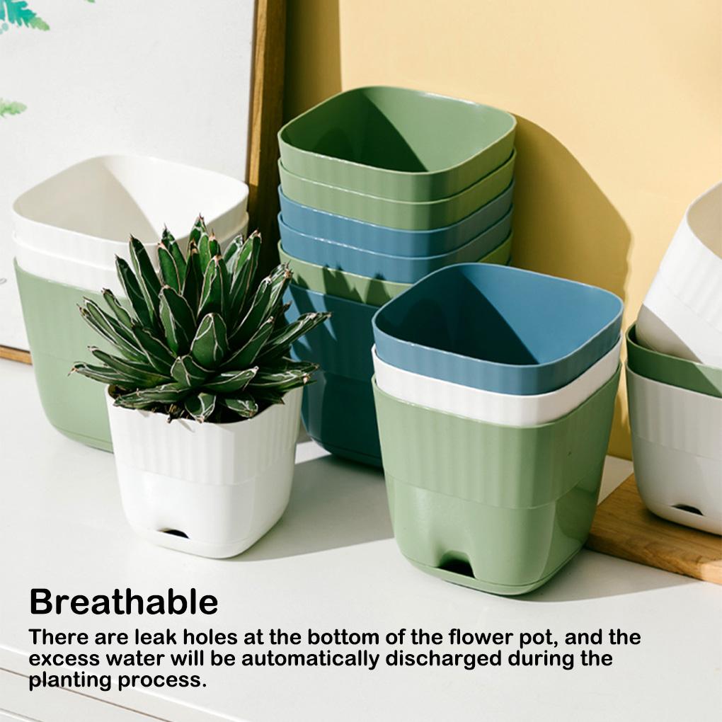 Flower Pot Multiple Holes Trays Succulent Planter Indoor Plants Pots Drain Breathable Case Home Bonsai Decoration