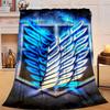 1PC Wings Of Liberty Flannel Blanket Gift, Suitable for Both Men And Women, Soft Ideal for Beds And Sofa, Birthday Or Christmas Gift