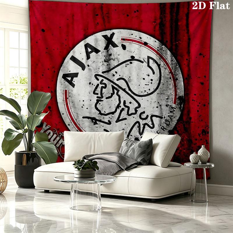 AFC Ajax Custom Name Wall Tapestry Aesthetic Wall Hanging Printed Fabric Blanket Decorative Tapestries for Bedroom Living Room Home Decor