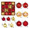 12/44PCS Christmas Balls Ornament Christmas Tree Gold Red Pink Ball Pendant Hanging Decor Christmas Decoration 2025 Navidad