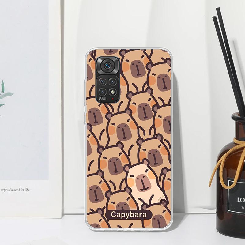 Funny Capybara Cartoon Animal Phone Case For Xiaomi Redmi Note 15 13 14S 14 Pro Plus 12S 11S 10S 12 11E 10 11T Art Fundas Back C