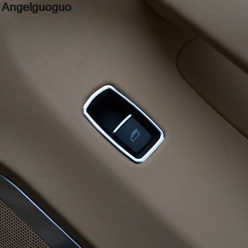 Car Styling Car Window Glass Lift Buttons Frame Decoration Cover Trim For Porsche Panamera Cayenne Macan