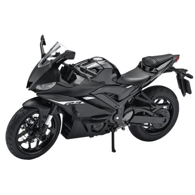 1/12 Yamaha YZF-R3 R3 Legierung Straßen-Sportmotorrad Modell Druckguss Metall Spielzeug Rennstreckenmotorrad Modell Sound Licht Kindergeschenk