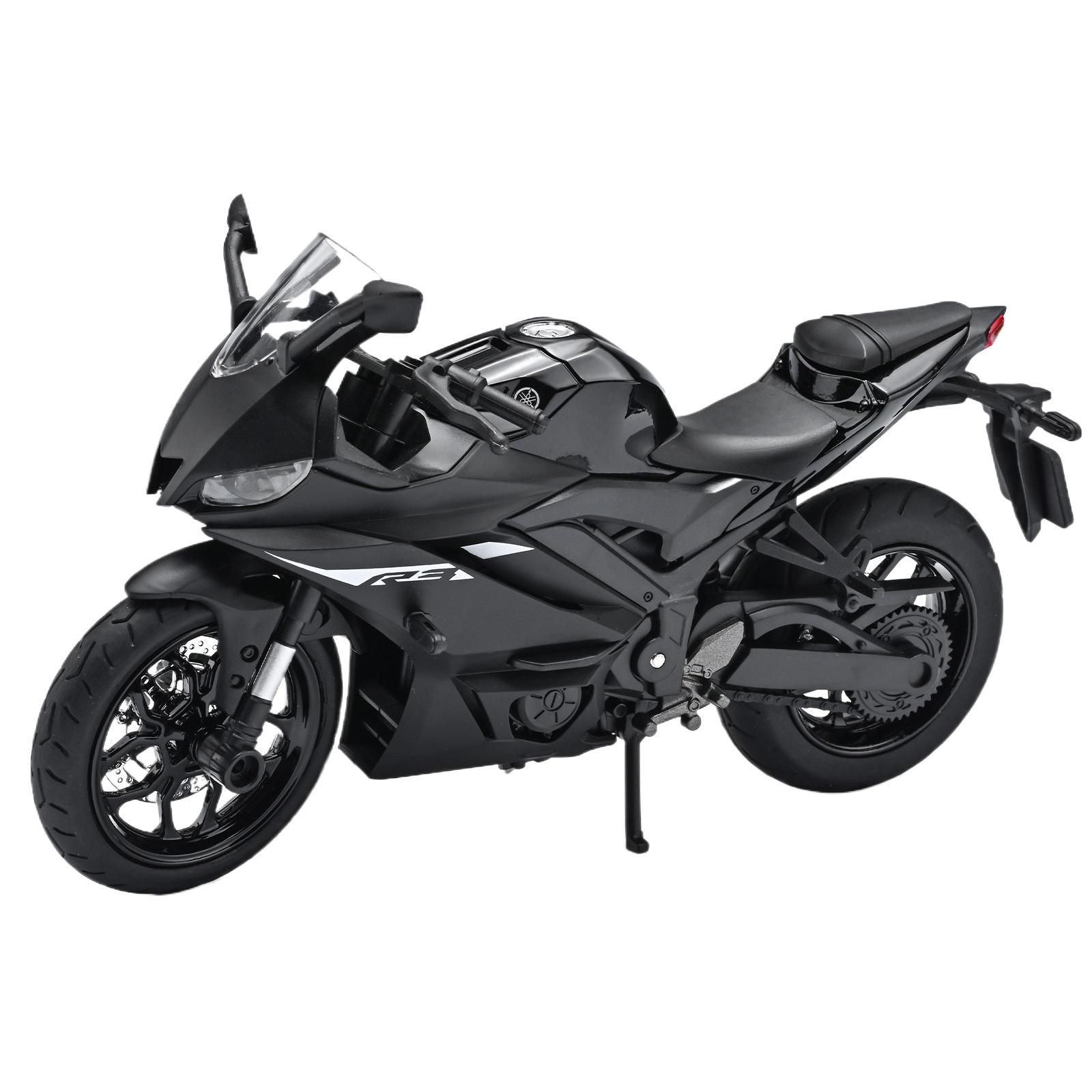 

1/12 Yamaha YZF-R3 R3 Сплав Уличный Спортивный Мотоцикл Модель Литье под Давлением Металлическая Игрушка Модель Гоночного Мотоцикла Звук Свет Подарок для Детей чёрный