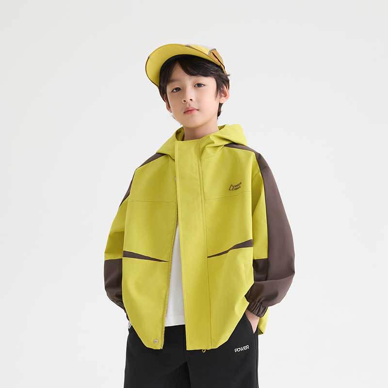 Boys' Outdoor Waterproof Hooded Jacket