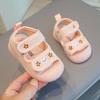 2025 summer baby shoes soft sole children's shoes cute rabbit breathable mesh sandals toddler shoes anti-kick bag head