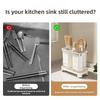 Light Luxury Chopstick Storage Rack Multi-functional Cutlery Drain Stand  Cutlery Storage
