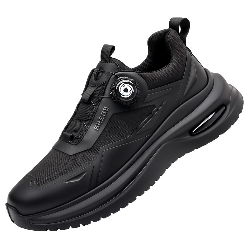 Fashion 2025 New Men's Shoes Low-top Rotating Buckle Sports Casual Trendy Outdoor Air Cushion Sports Leisure Thick Soled Dad Shoes