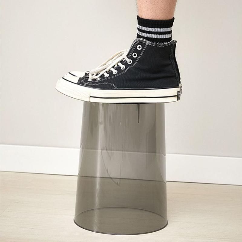 1PC Waste Basket Storage Bucket Garbage Container Kitchen Dustbin Transparent Luxury Without Lid Trash Can Garbage Bin