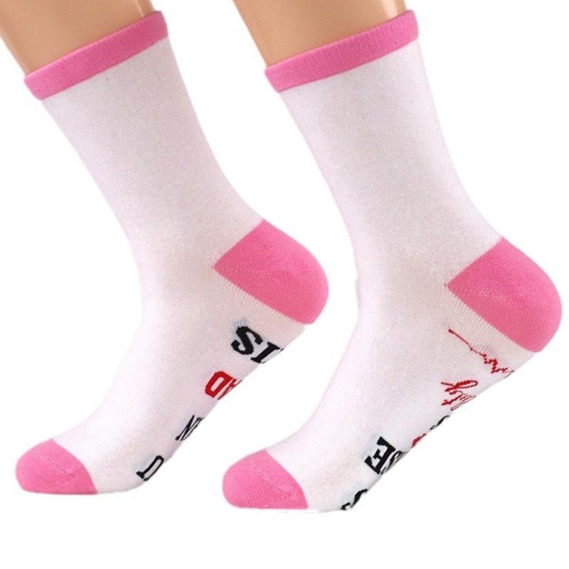 1 Pair Nurse Socks Novelty If You Can Read This Offduty Letters Jacquard Designs Comfortable Breathable Cotton Socks