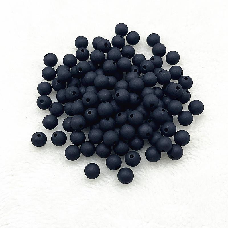 New 4mm/6mm/8mm Round Acrylic Matte Beads Loose Spacer Beads for Jewelry Making DIY Handmade Bracelets Accessory