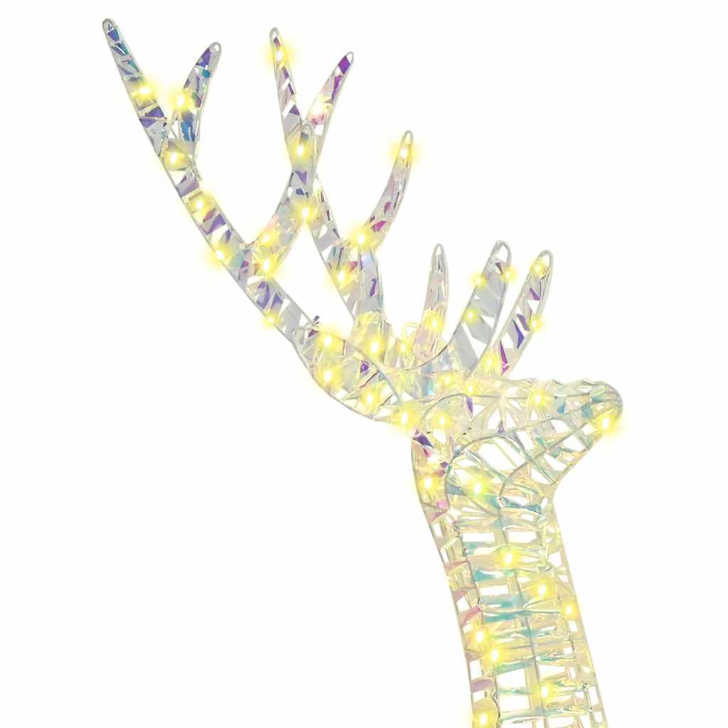 3D Reindeer 140 LEDs Warm White 128 Cm PET