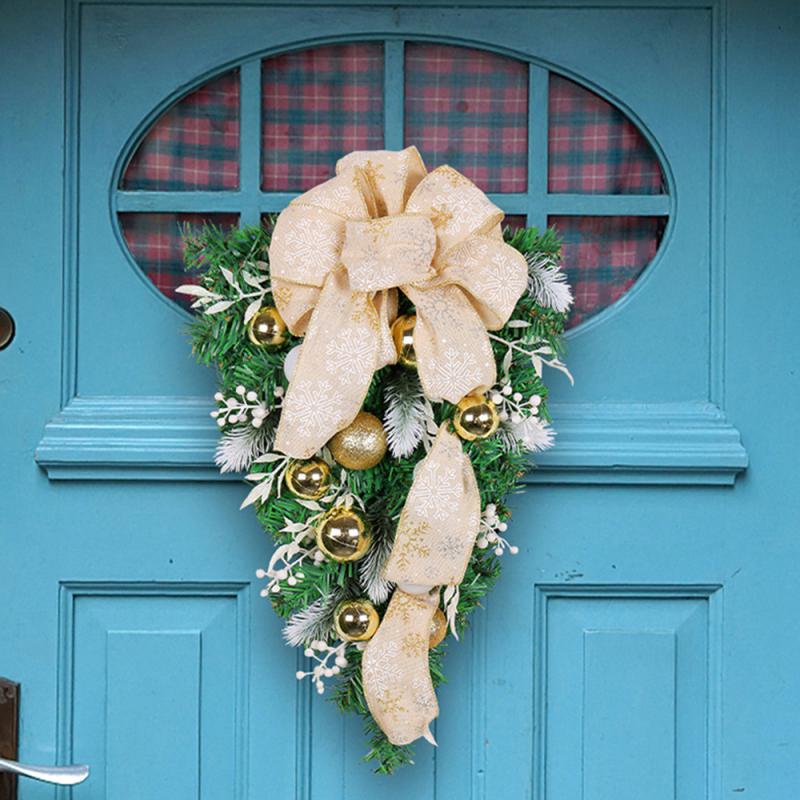 Haustürdekoration Hochwertige Materialien Wunderschön Feiertagsdekoration Simulierte Girlande Hat Viele Verwendungen Eleganter Kranz
