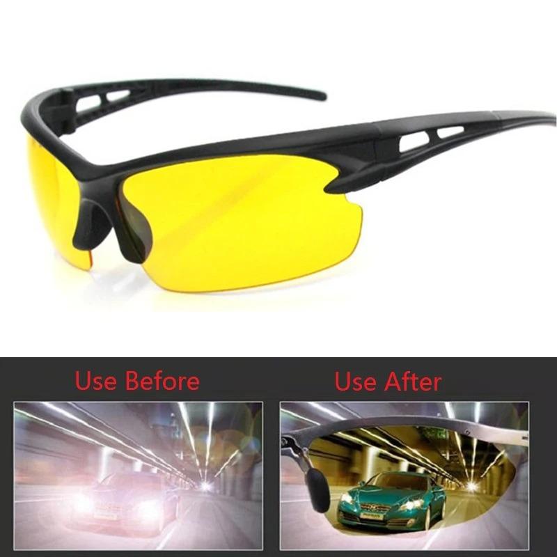Night Vision Glasses Driver's Driving Glasses Sports Sunglasses for Women Men Cycling Glasses Yellow Sunglasses