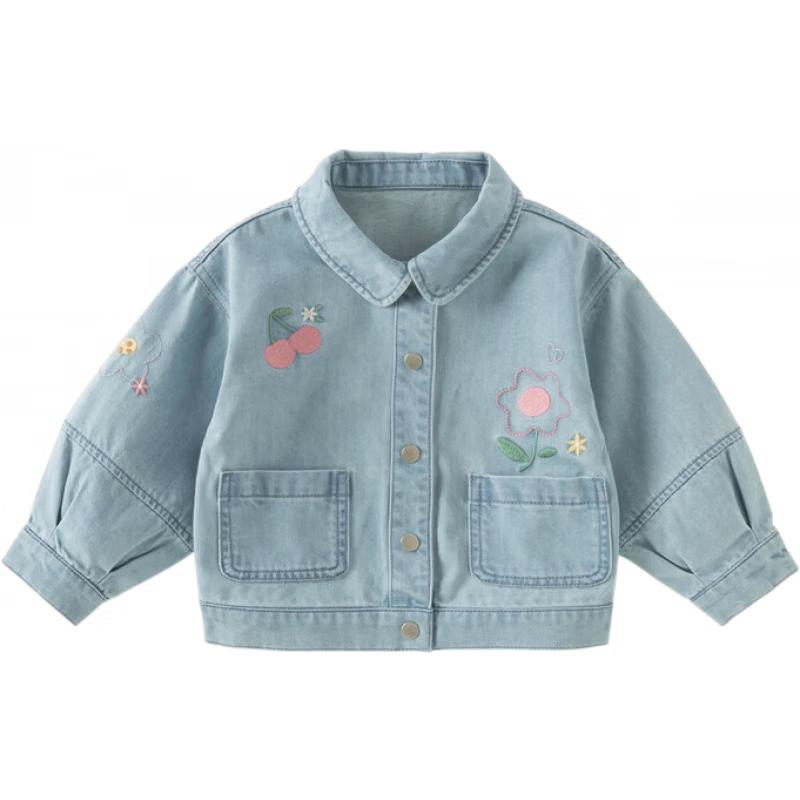 

DAVE&BELLA Kids Spring Floral Denim Jacket 130 cm