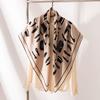 Elegant Silk Wool Scarf - 2025 Autumn Collection: Women's High-End Neck Warmer & Decorative Commuting Shawl