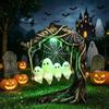 Halloween Glowing Ghost Swing Resin Decor Outdoor Yard Art Craft
