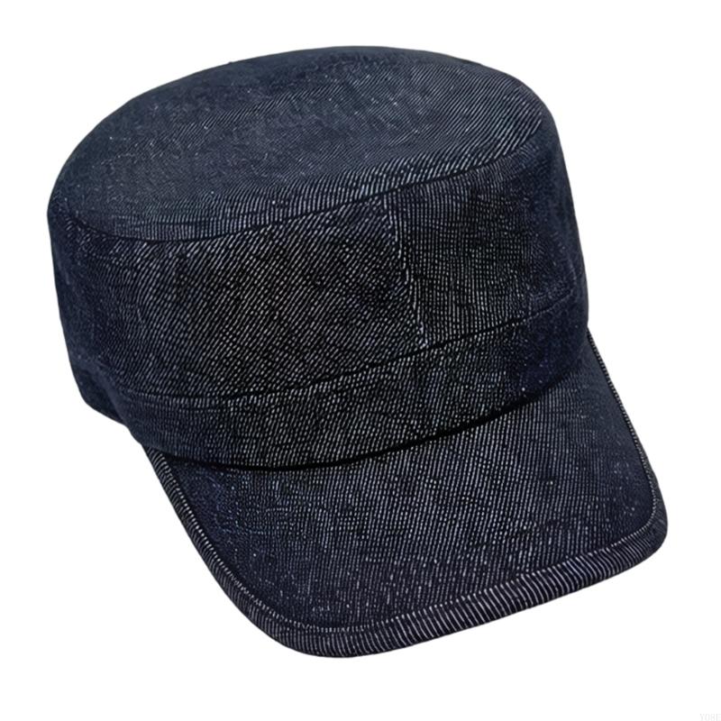

Premium Washed Cotton Command Hat For Adult Children Lightweight Fabric Adjustable Hook Loop Closure For Custom Fit Y08E синий