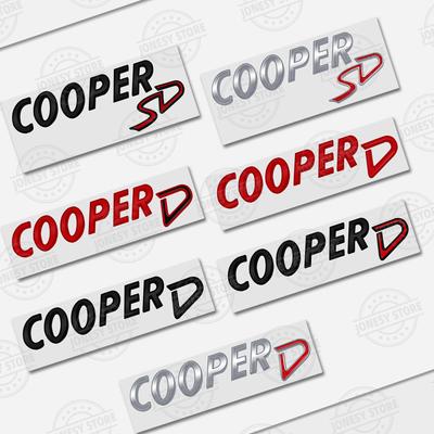 Auto Metal Logo 3D Badge Lettering Decals Trunk Sticker For MINI Cooper D SD R60 R56 R57 R58 R60 F55 F56 Countryman Car Styling