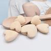 10PCS 20-40MM Natural Unfinished Wood Heart Beads Blank Unpainted Wooden Loose Spacer Beads for Jewelry Crafts Making