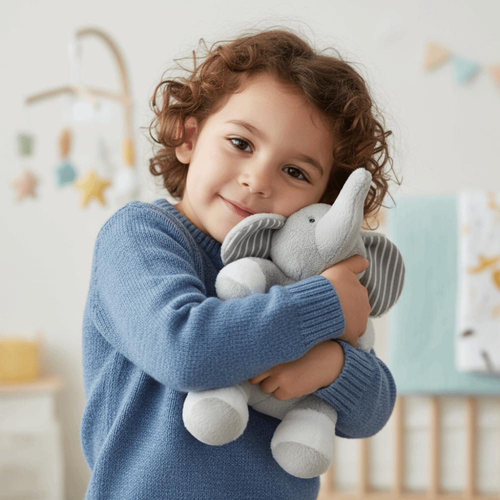 Soft Stuffed Animals Toys Gray Stuffed Dolls Sleeping Pillow Elephant Plush Pillow  Girl Boy