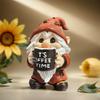 Coffee Drinking Time Dwarf Figurine Resin Handicraft Home Decoration Item Office Desktop Decoration Item