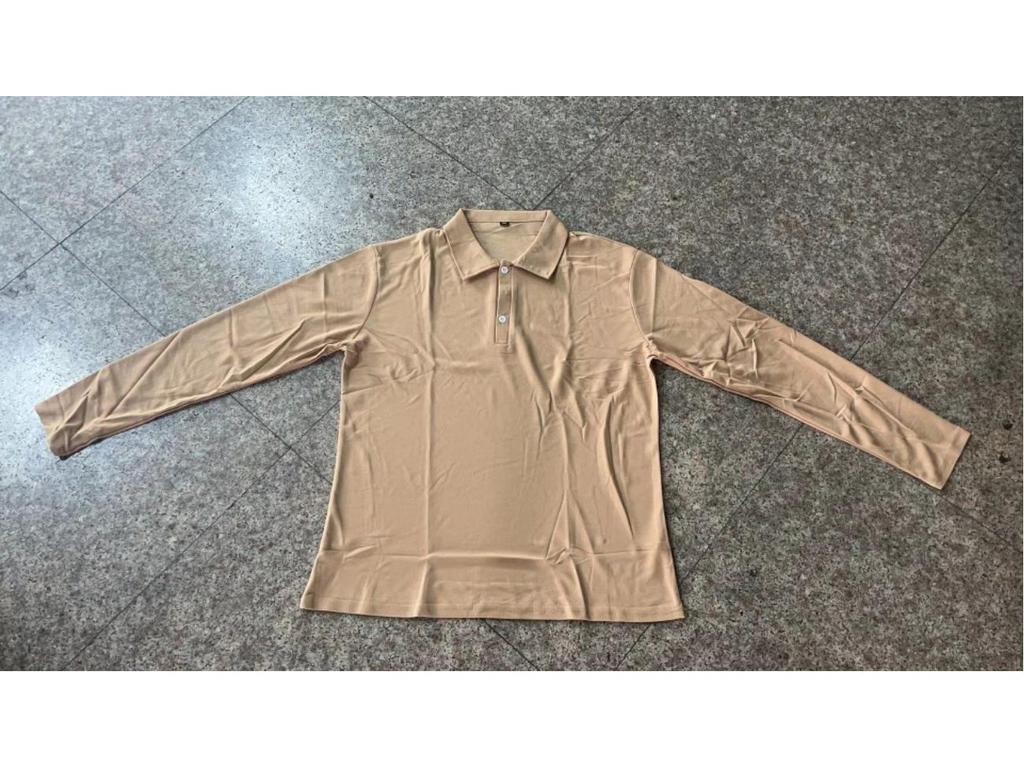 2024 Autumn Men's V-Neck Button Long Sleeve Casual Polo Shirt