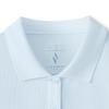 Skechers Diamond Series Comfortable Fashion Casual Versatile Short Sleeve Polo Shirt Women Tops Light-Blue L225W236-01CP