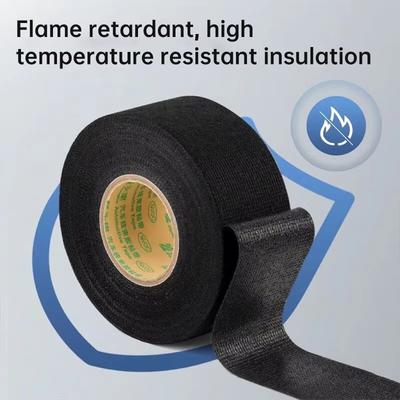 15m Hochtemperatur-Klebeband aus Stoff für Kabelbaum PVC Auto Hitzeschallisolierung Kabelbaum-Webband