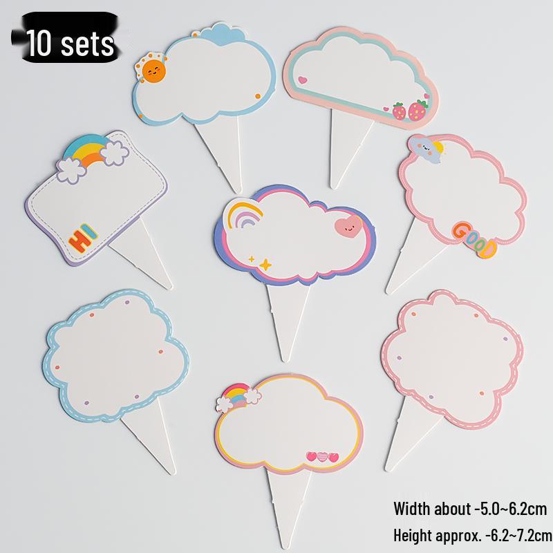 Happy Birthday Rainbow Cake Topper with Writable Greeting Card