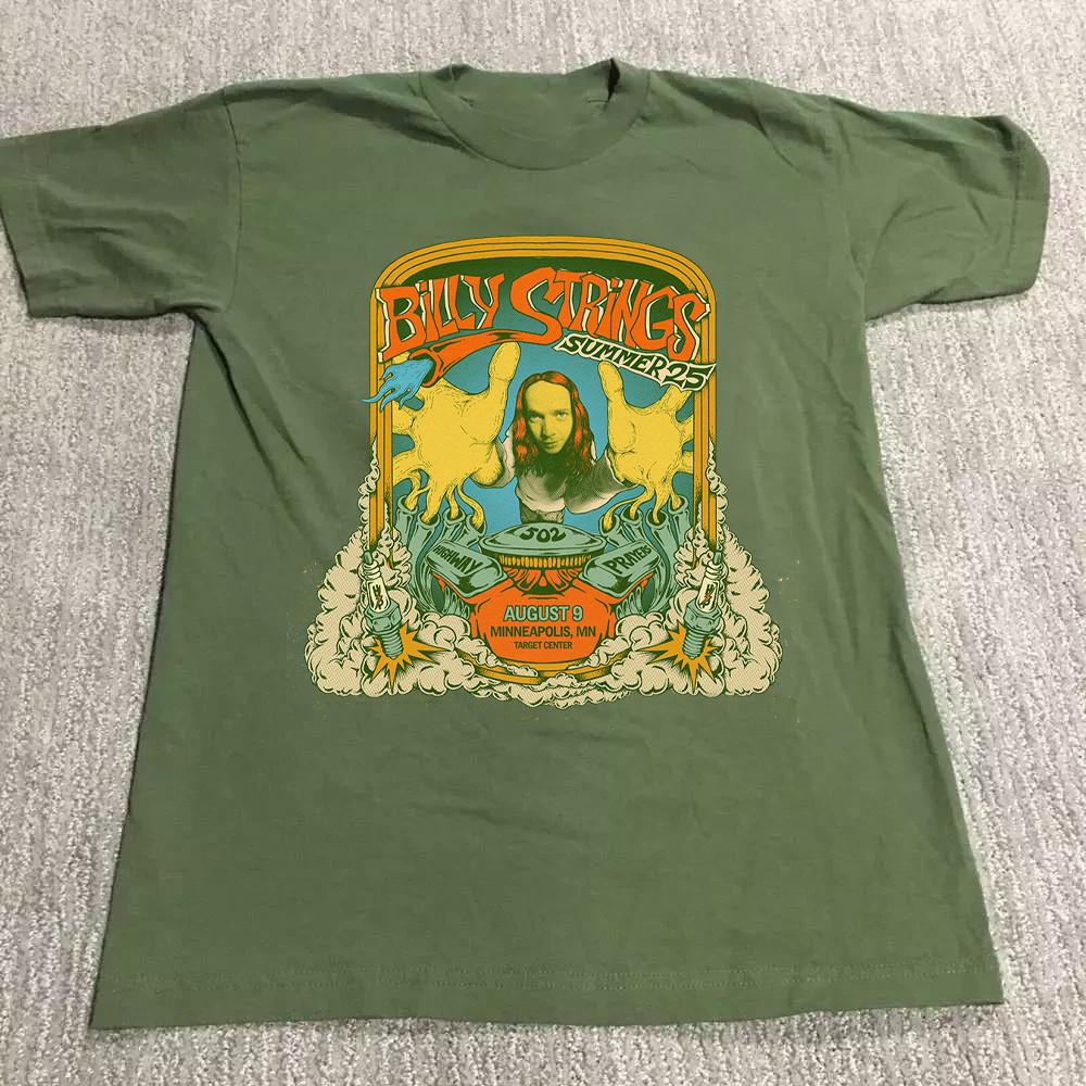 NEW Billy Strings 2025 Tour Concert T Shirt Green S-5XL Gift Fan HH341 Unisex T-Shirt XXXXL