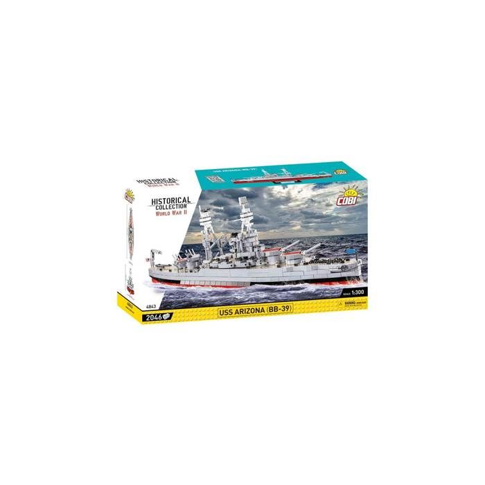 Maquette de bateau - COBI - USS ARIZONA (BB-39) - Gris - 1 pièce - À partir de 10 ans
