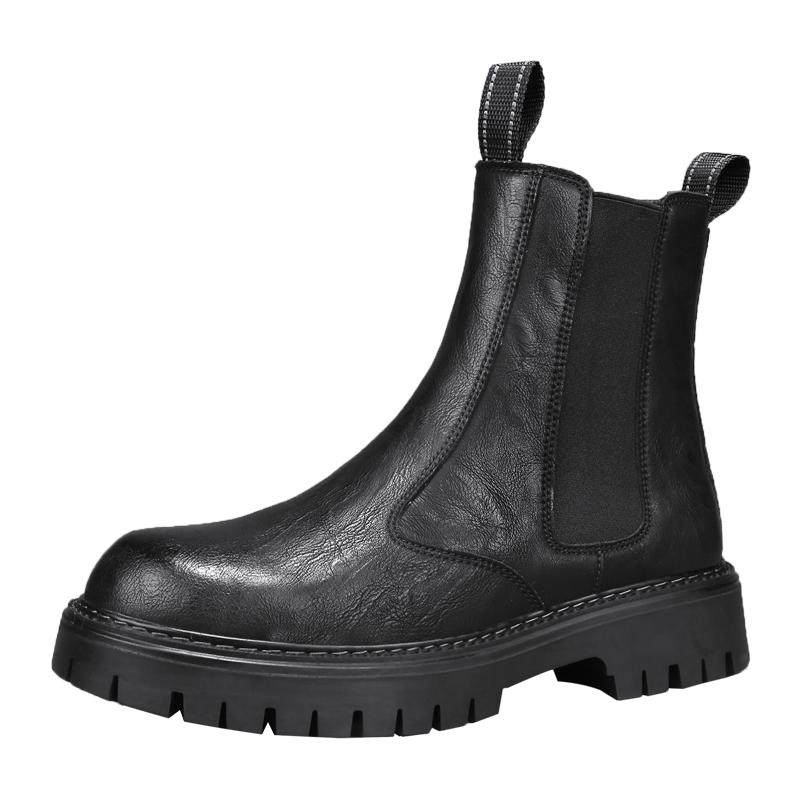 Fashion Autumn and winter men's boots Classic and versatile design styles Outdoor motorcycle business NEW office thick soled men's shoes